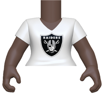 PY: Torso- FM SK4- VNeck(WH) Raiders, Image 1